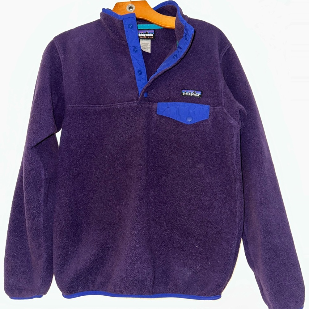 Patagonia Fleece pullover with snap buttons